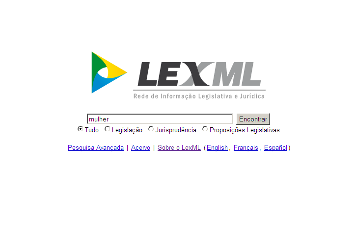 LexML “Find” Page