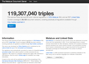 MetaLex Document Server Homepage