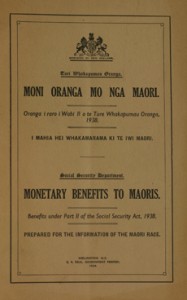 Maori social security act