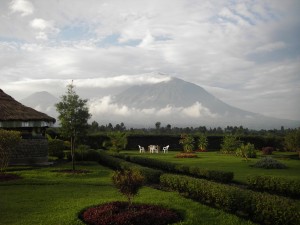 A view of the volcanoes in the Northern Province of Rwanda.