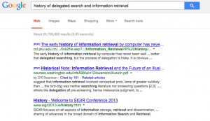 A search for delegated search 