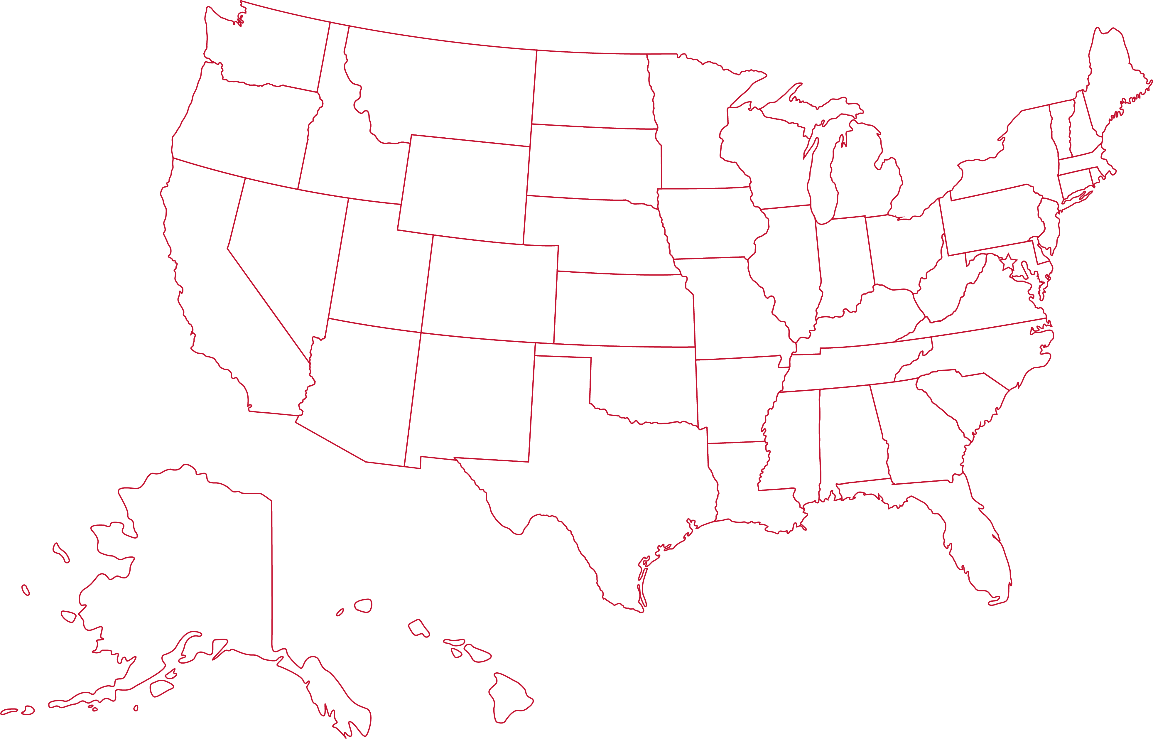US Map outline