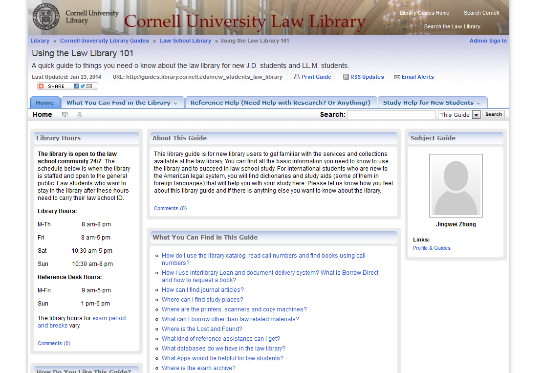 New Research Guide: Using the Law Library 101 » InfoBrief